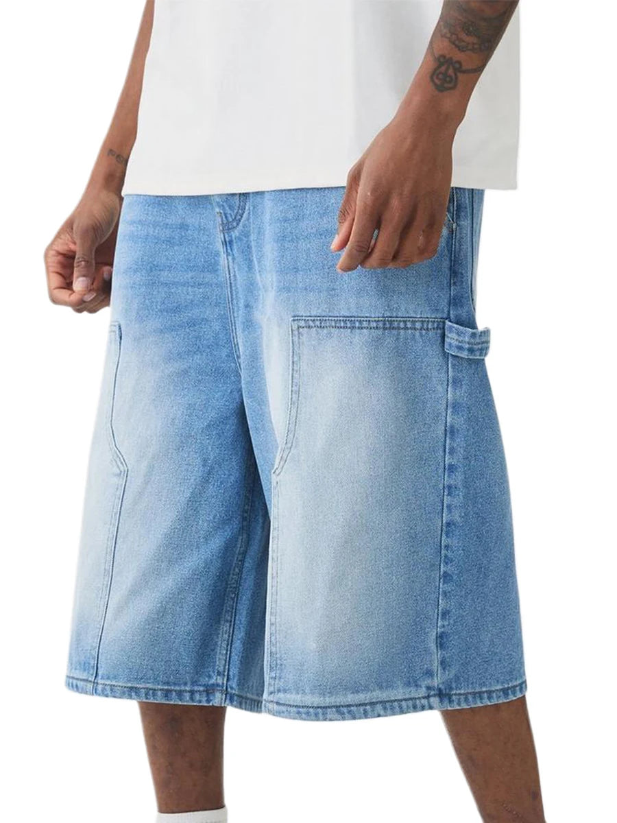 Cargo Denim Shorts